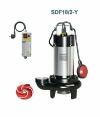 Sumak SDF18/2-Y Drenaj Dalgıç Pompa Monofaze (220V) - 1.8 Hp