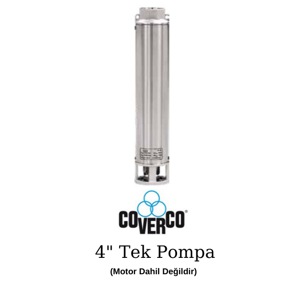 Coverco 4'' 7/24 Tek Dalgıç Pompa - 3 Hp