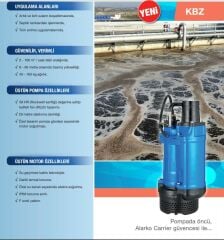 Alarko KBZ 22,2 - 3 Hp - 380V Endüstriyel Tip Drenaj Dalgıç Pompa (2'')